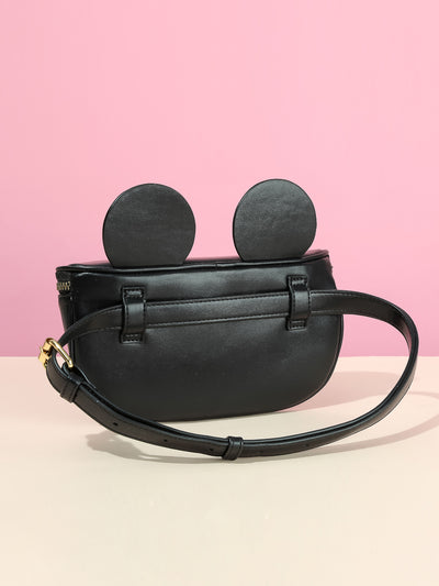 Mickey Mouse Collection Ear-shaped Letter Crossbody Bag