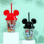 Mickey Mouse Collection Straw Mug with Lid 280ml