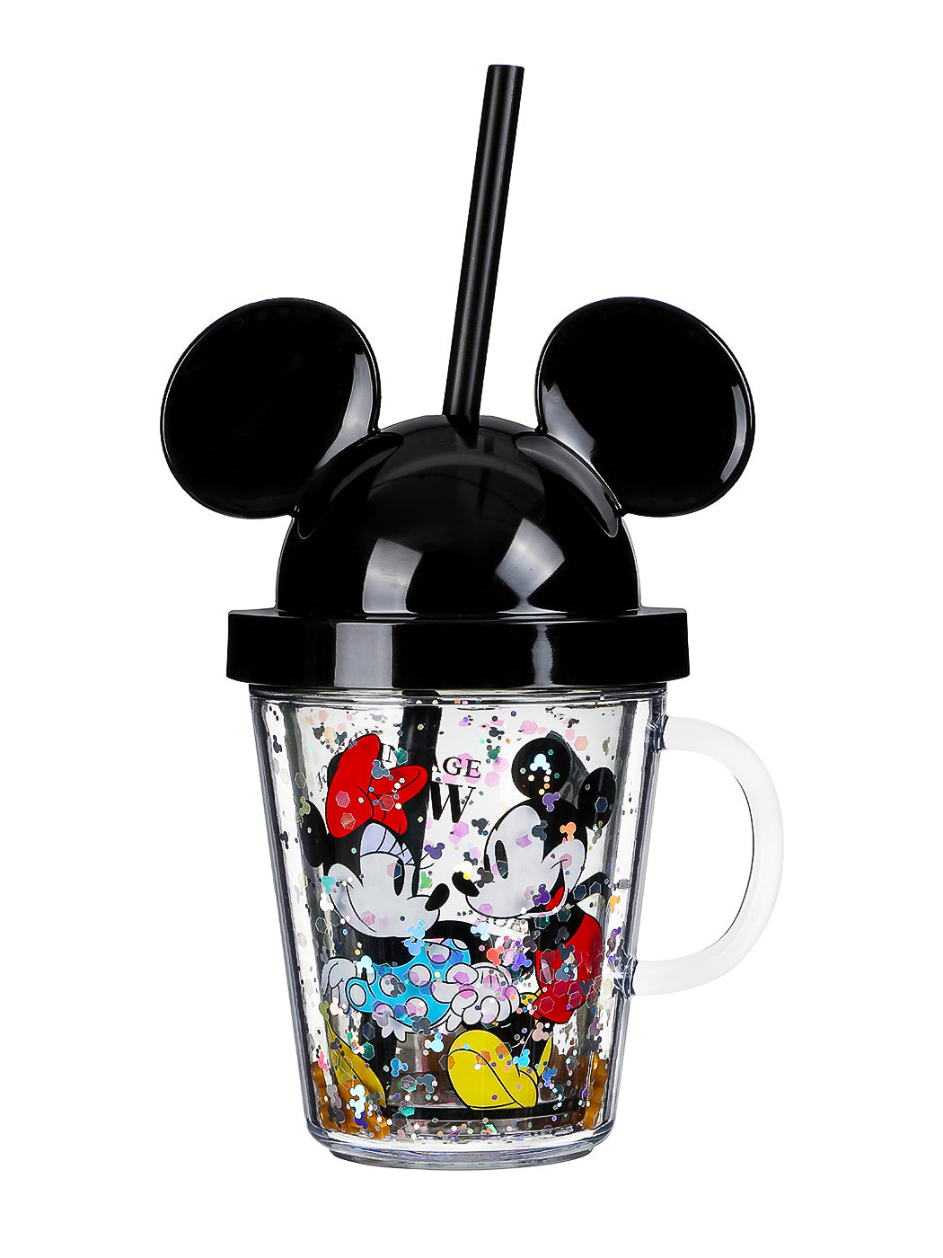 Mickey Mouse Collection Straw Mug with Lid 280ml