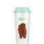 We Bare Bears Double-layer Straw Bottle 550ml(Grizzly)