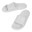 Men's Striped Soft Sole Bathroom Slippers (Light Grey,43-44)