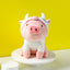 Piglet Plush Toy(Cow Hoodie) 30cm