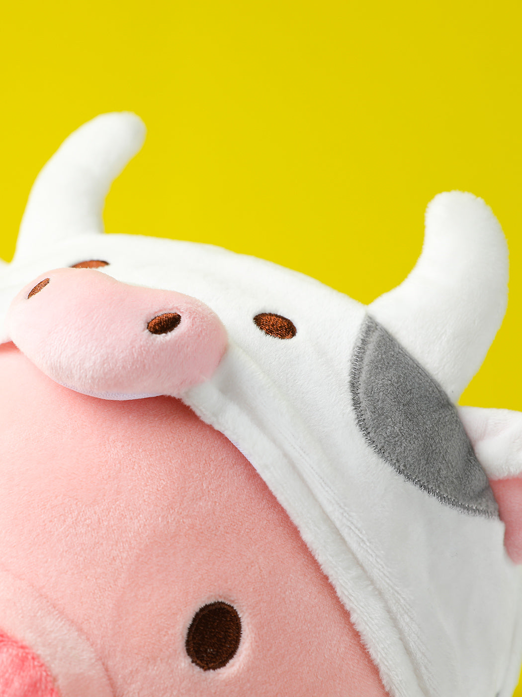 Piglet Plush Toy(Cow Hoodie) 30cm