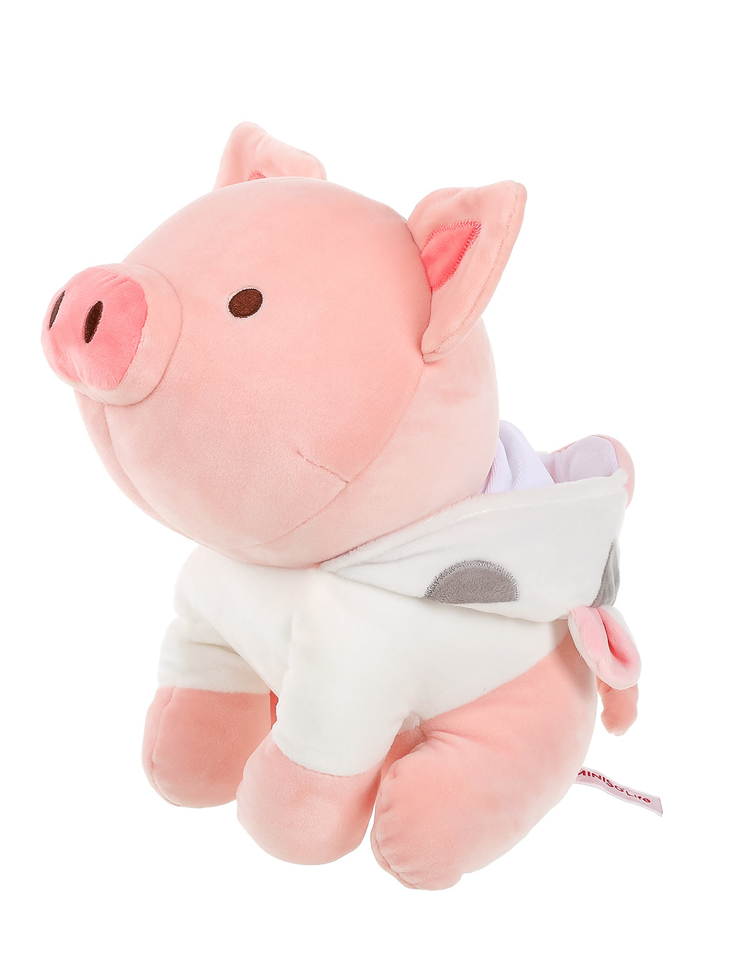 Piglet Plush Toy(Cow Hoodie) 30cm