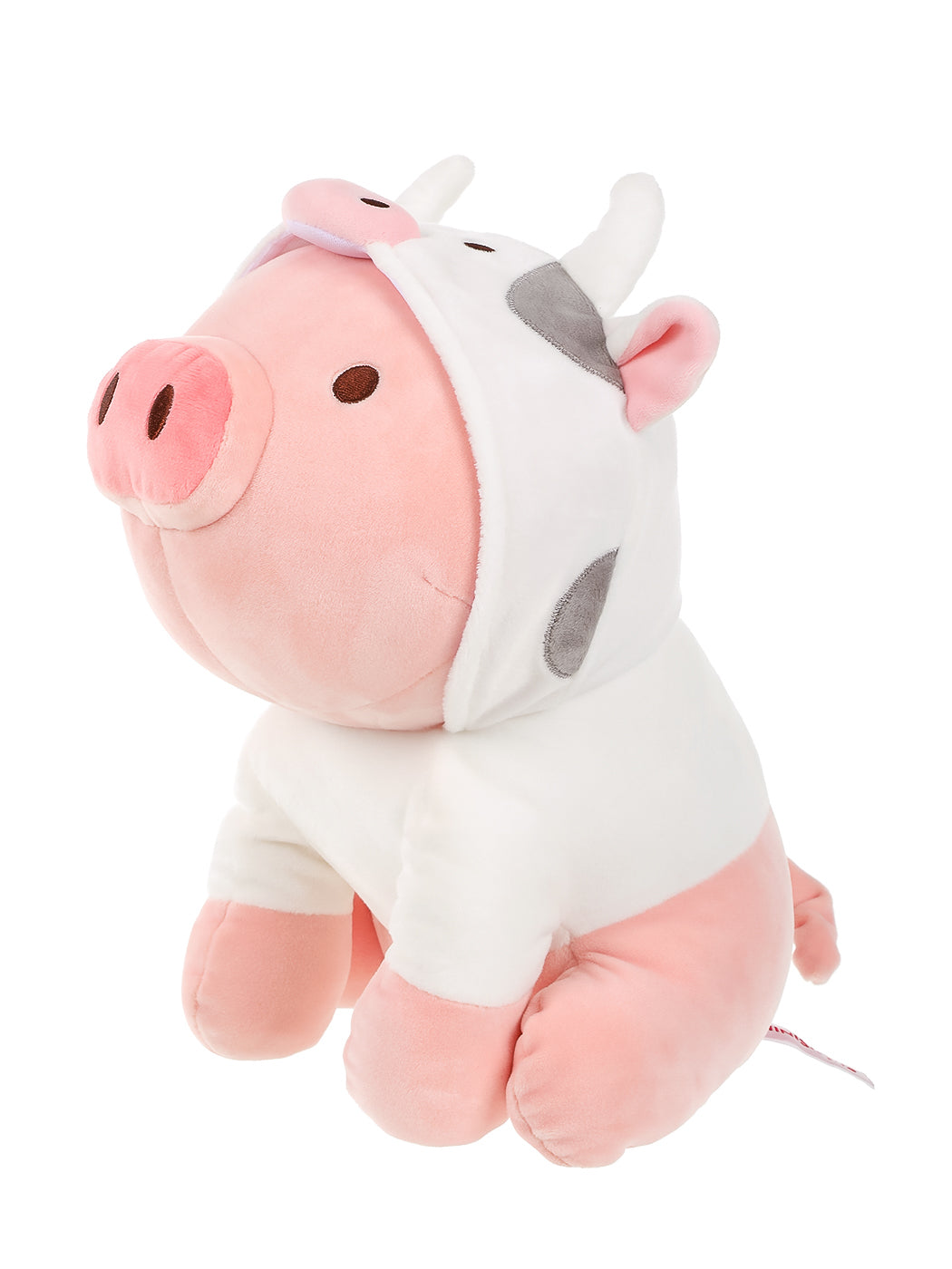 Piglet Plush Toy(Cow Hoodie) 30cm