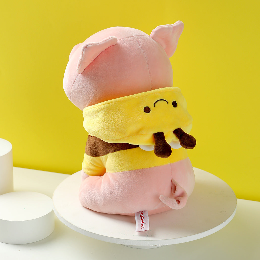 Piglet Plush Toy(Bee Hoodie)