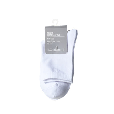 Men's Crew Socks (3 Pairs)(White)