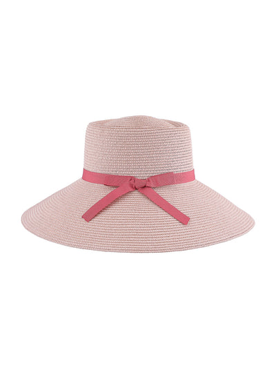 Happy Vacation Elegant Straw Hat For Women(Pink)