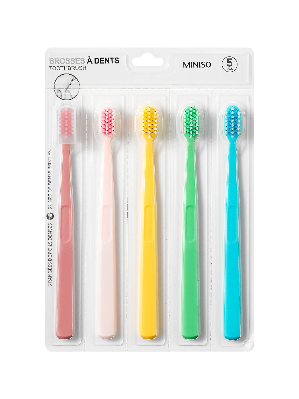 Wide Head Tooth Brushes (5 pcs)