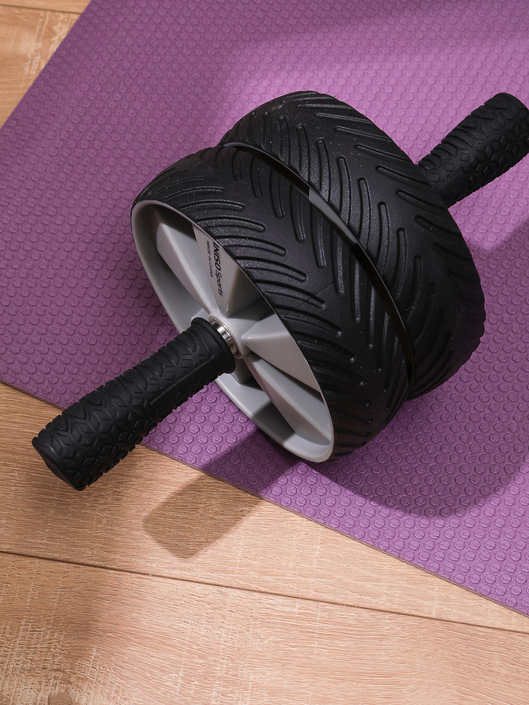 MINISO Sports-Double-wheel Ab Roller (Gray)