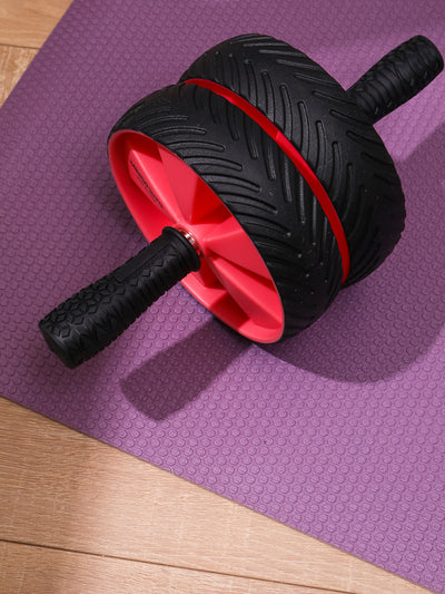 MINISO Sports-Double-wheel Ab Roller (Coral red)