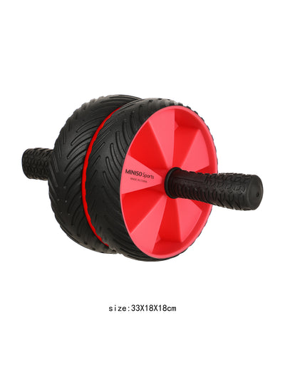 MINISO Sports-Double-wheel Ab Roller (Coral red)