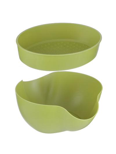 Double-layer Drainage Basket(Green)