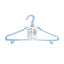 Adult's Clothes Hanger with Hook 6pcs(Blue)