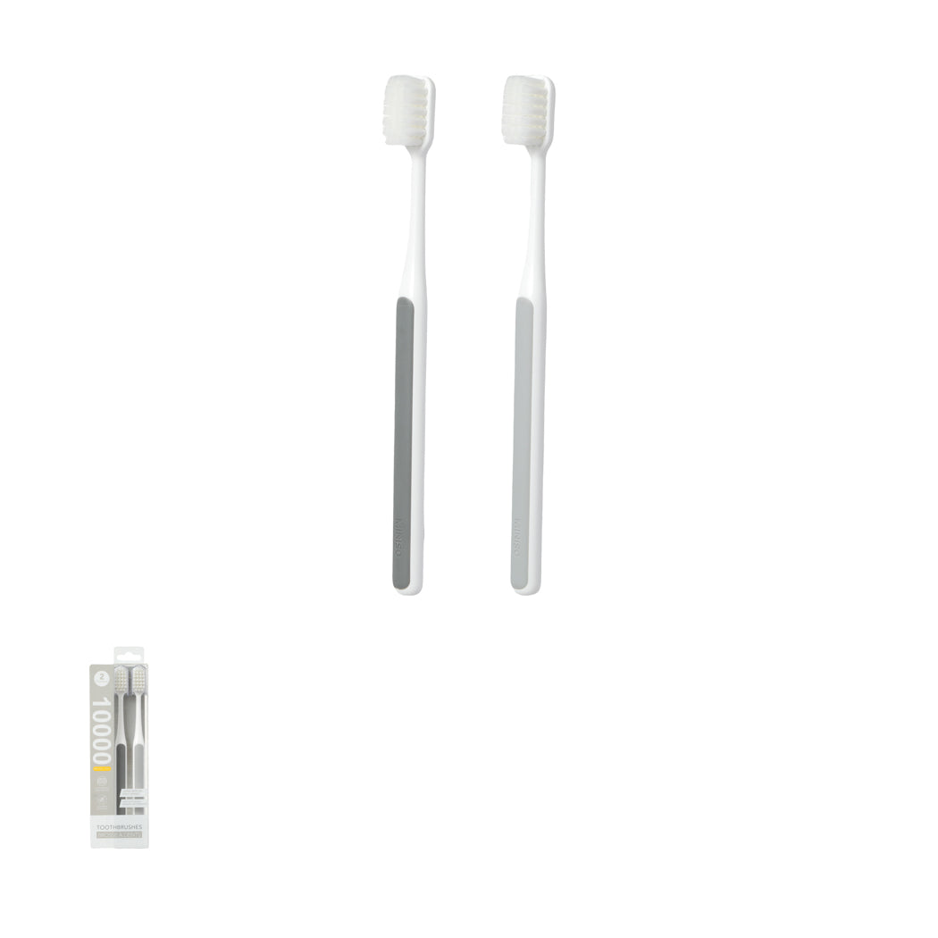 Ultra-Soft Toothbrushes with Fine Dense Bristles (2 pcs)