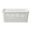 Plaid Storage Basket with Cover (L)