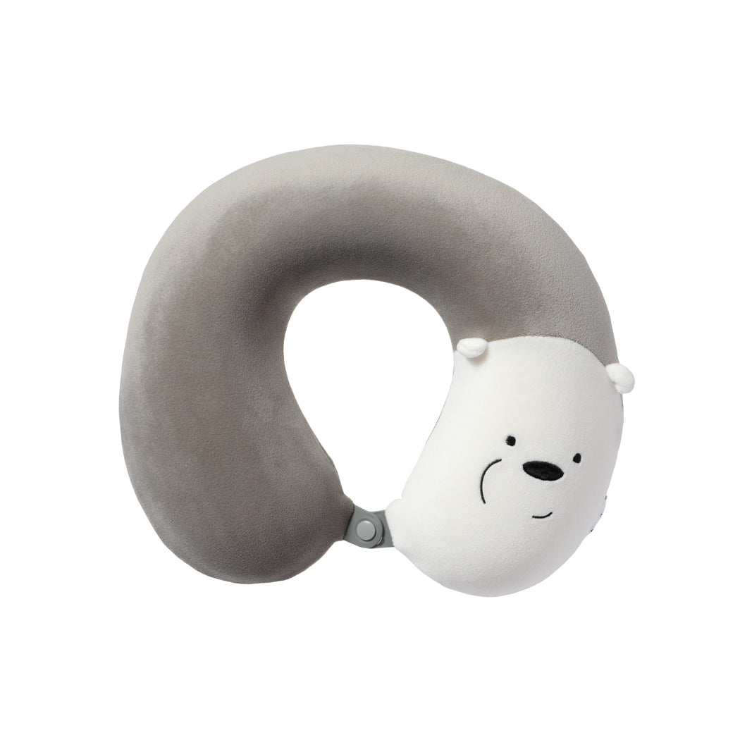 We Bare Bears- Memory Foam U-shaped Pillow (Light Grey)