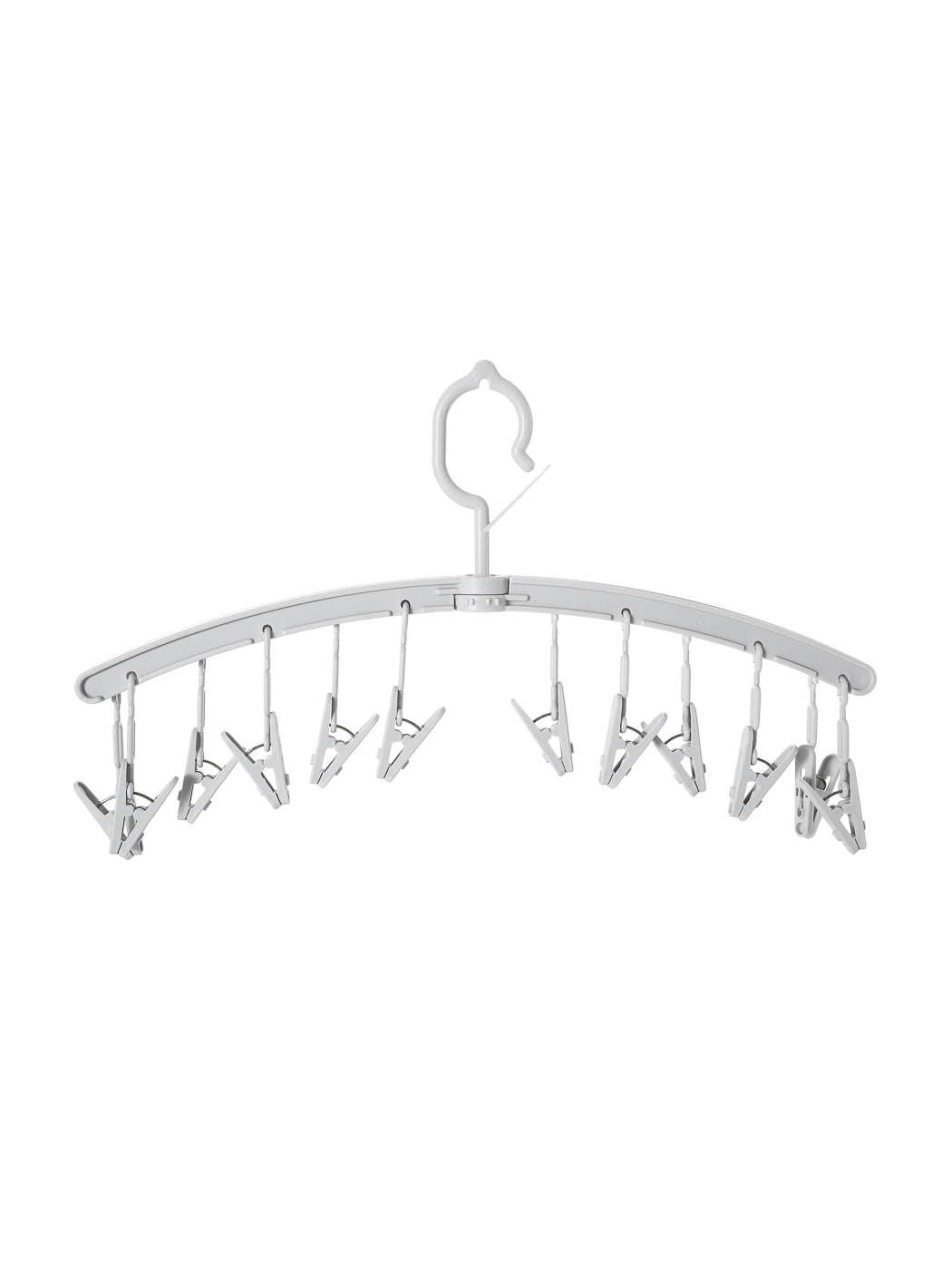 Foldable Clothespin Hanger (Grey)