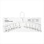 Foldable Clothespin Hanger (White)