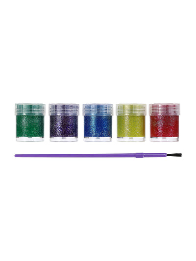 Glitter Paints with Paintbrush (5 Colors)