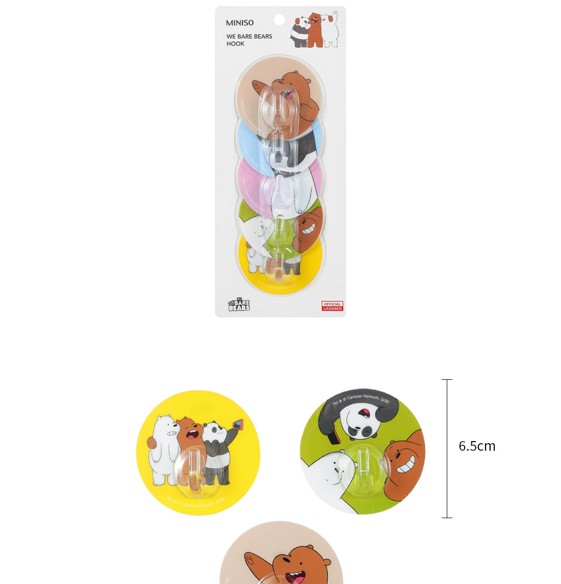 We Bare Bears- Hook (5 Pack)