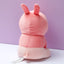 Sitting Piglet Plush Toy with Rabbit Hoodie