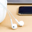 Classic Half-in Ear Earphones for Music  Model: HF230 (White)