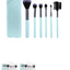 Makeup brush set,pale turquoise