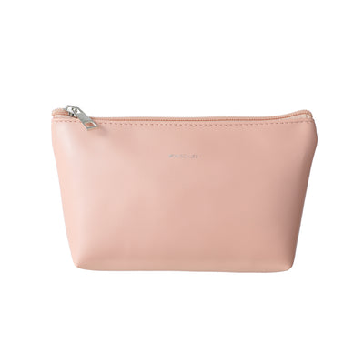 Minimalist Trapezoid Solid Color Cosmetic Bag(Pink)