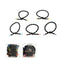 Black Knotted Hair Ties with Container (20 pcs)