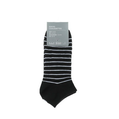 Striped Men's Low-Cut Socks (3 Pairs)