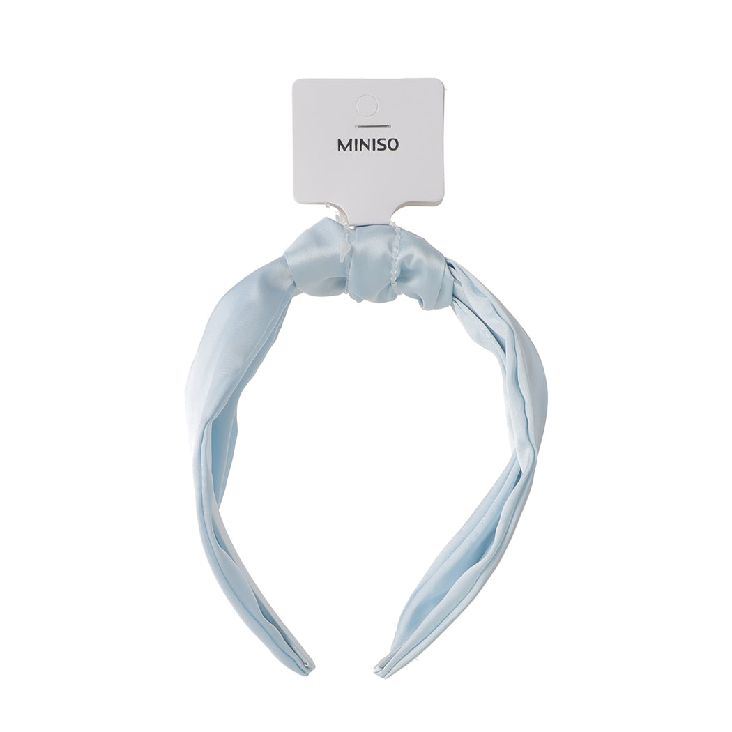 Blue Series Satiny Knotted Hair Hoop (Light Blue, 1 pc)