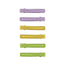 Hollow out Rectangle Colorful Hair Clips (6 pcs, 6cm)