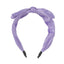 Purple Series Checkered & Solid Color Bowknot Hair Hoop (1 pc)