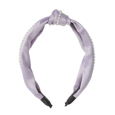 Purple Series Knotted Beaded Hair Hoop (1 pc)