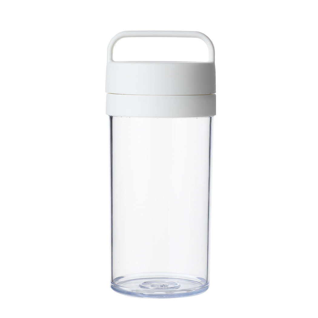 Minimalist Water Bottle with Handle (390mL)( White)