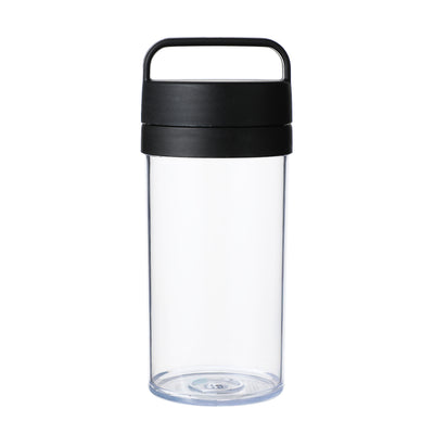 Minimalist Water Bottle with Handle (390mL)(Black)