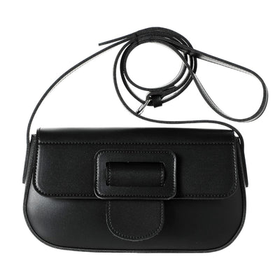 Crossbody Bag with Cool Buckle (Black)