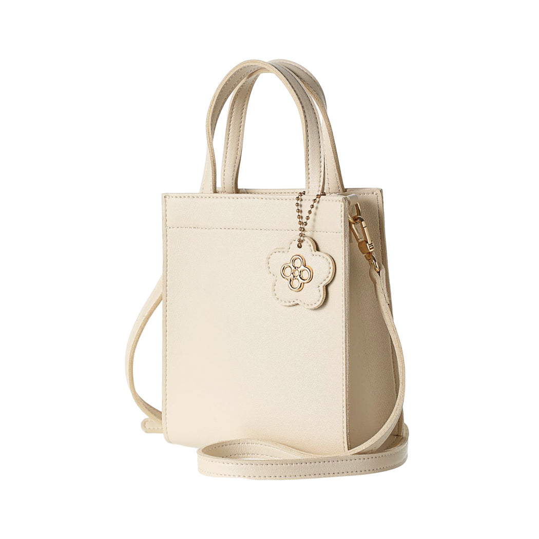 Minimalist Flower Handbag Crossbody Bag(Beige)