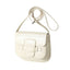 Retro Saddle Crossbody Bag(White)