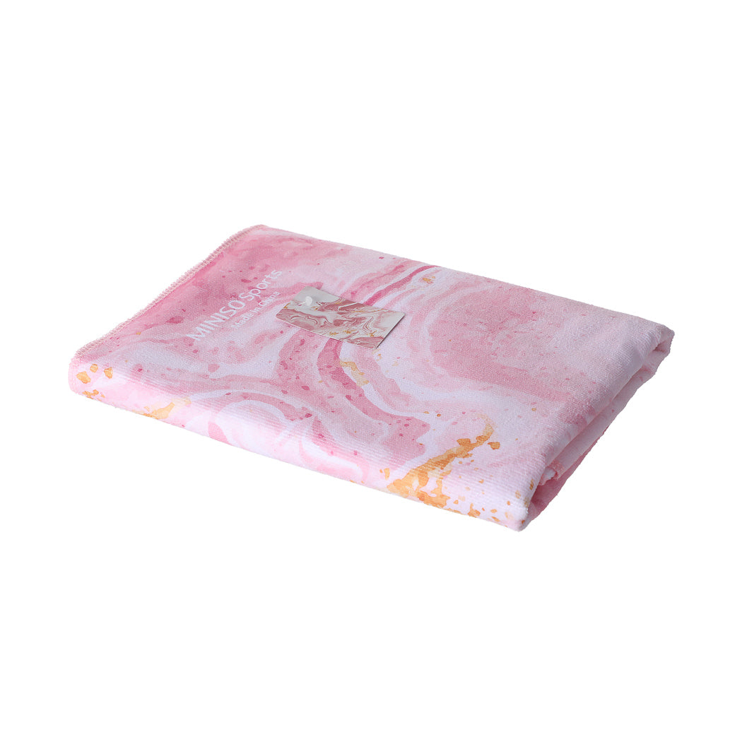 MINISO Sports - Gilding Series Yoga Mat Towel(Pink)