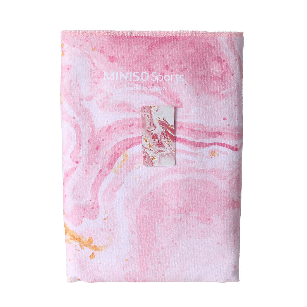 MINISO Sports - Gilding Series Yoga Mat Towel(Pink)