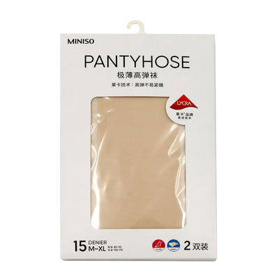 Ultra-Thin 15D Elastic Pantyhose (2 pcs)