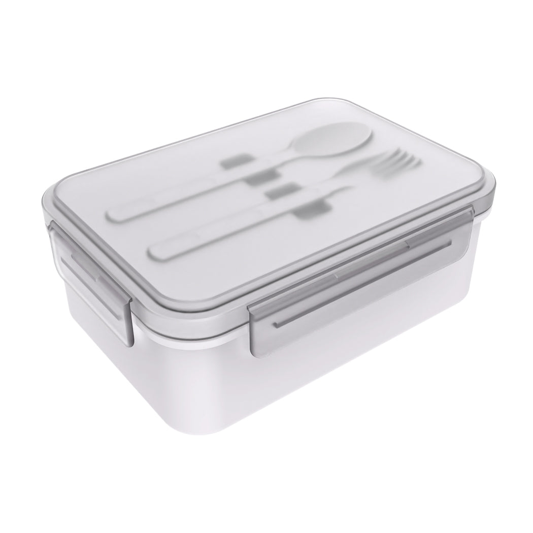 Large Capacity Rectangle Bento Box (1200mL)(Gray)