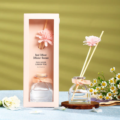 Minimalist Floral Series Reed Diffuser(Peach Blossom,35mL)