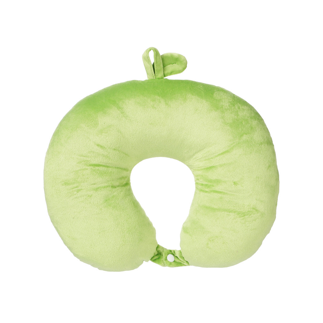 Fruit Series U Shaped Neck Pillow with Sleep Mask(Avocado)