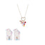 Unicorn Series Heart & Rainbow Necklace (1 pc)