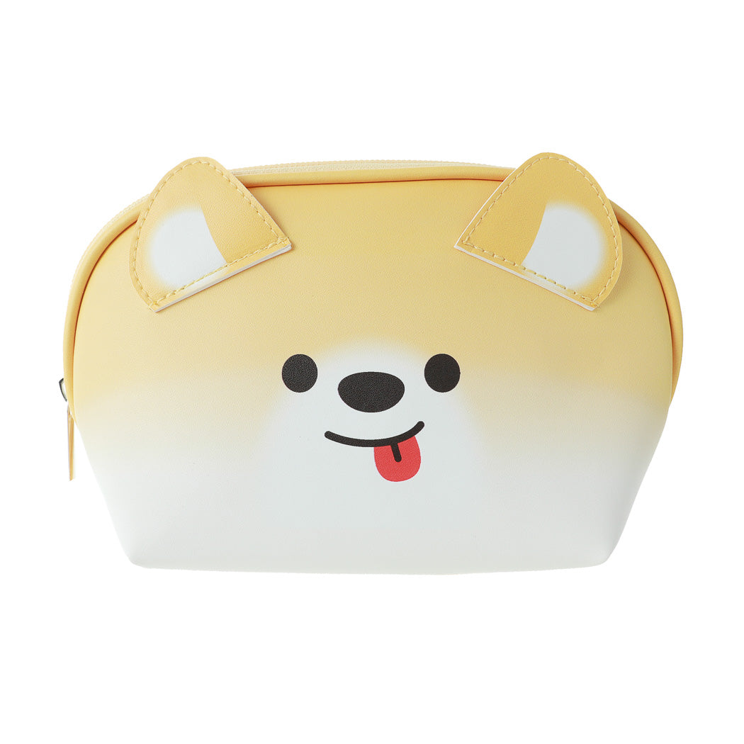 Animal Faces Collection Shell Shape Cosmetic Bag (Yellow)