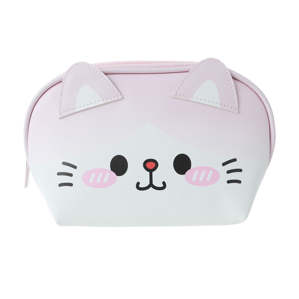 Animal Faces Collection Shell Shape Cosmetic Bag (Light Pink)