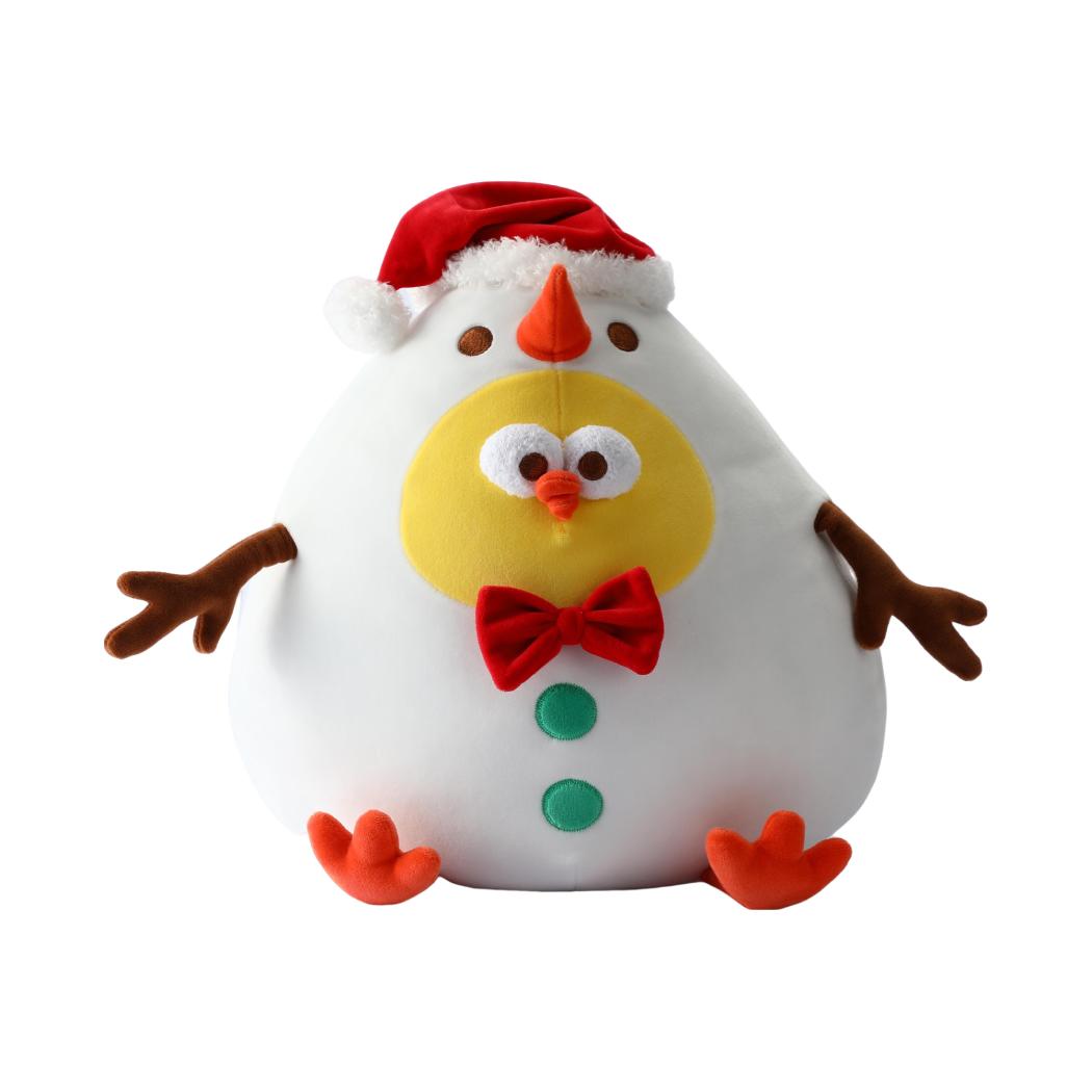 Dundun Christmas Series 14in. Snowman Chicken Plush Toy